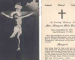 Mary Melia Rooney prayercard