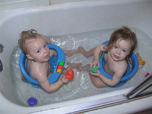 Bathtime Twins