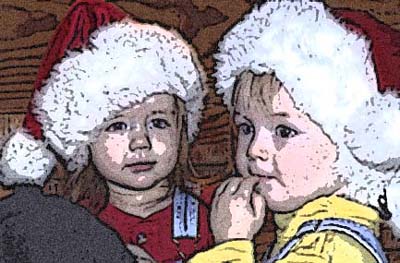 Santa Hats Maddy and Brock 01