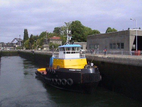 Ballard Locks Tugboat
