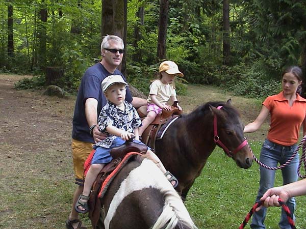Picnic Riding Nabisco and Schotzy