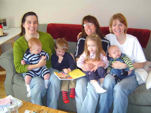 Lisa, Kim, Paula and Kids