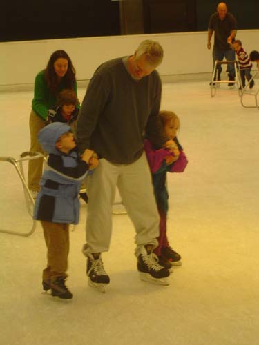 Ice Skating Brock Maddy Papa