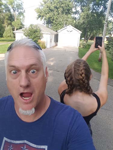 Papa and Maddy Selfie