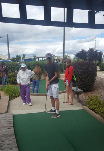 Miniature golf with Grandman Merlin