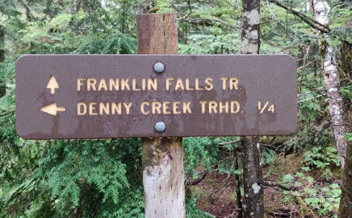 Franklin Falls Trail Sign