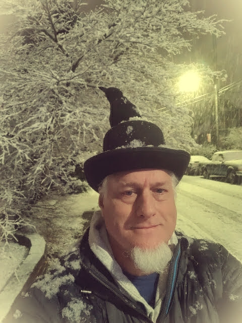 Papa and Jimmy the Raven