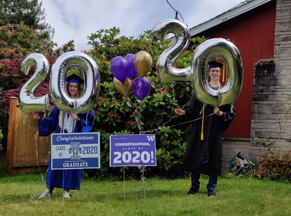 Graduation Gowns Maddy and Brock