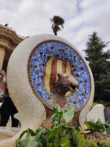 Guadi Statue Parque Guell