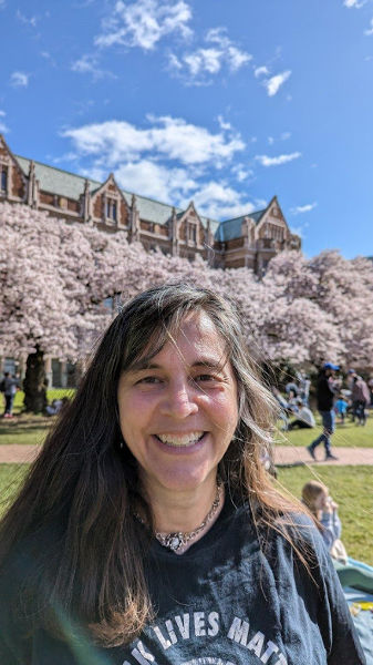 UW Quad Cherry Trees Mom