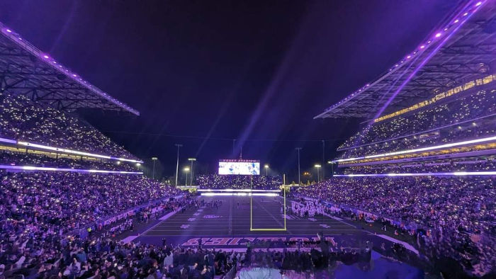 UW vs ASU Football Purple Stadium